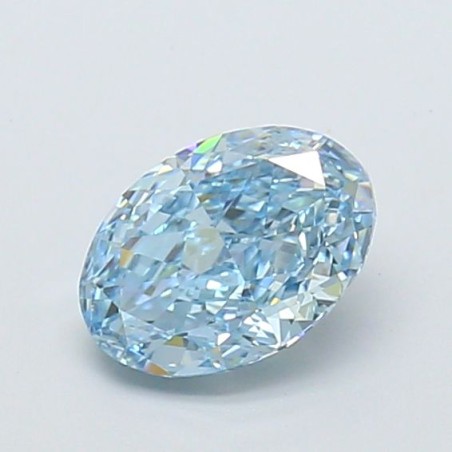 Diament laboratoryjny o barwie fantazyjnej szlif owalny, 1.04ct, VVS2, Fancy Intense Blue, IGI LG726540398