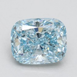 Diament laboratoryjny o barwie fantazyjnej szlif poduszkowy brylantowy, 2.04ct, VVS2, Fancy Vivid Blue, IGI LG566315562
