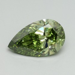 Diament laboratoryjny o barwie fantazyjnej szlif gruszkowy, 2.04ct, VVS2, Fancy Vivid Green, IGI LG702592081