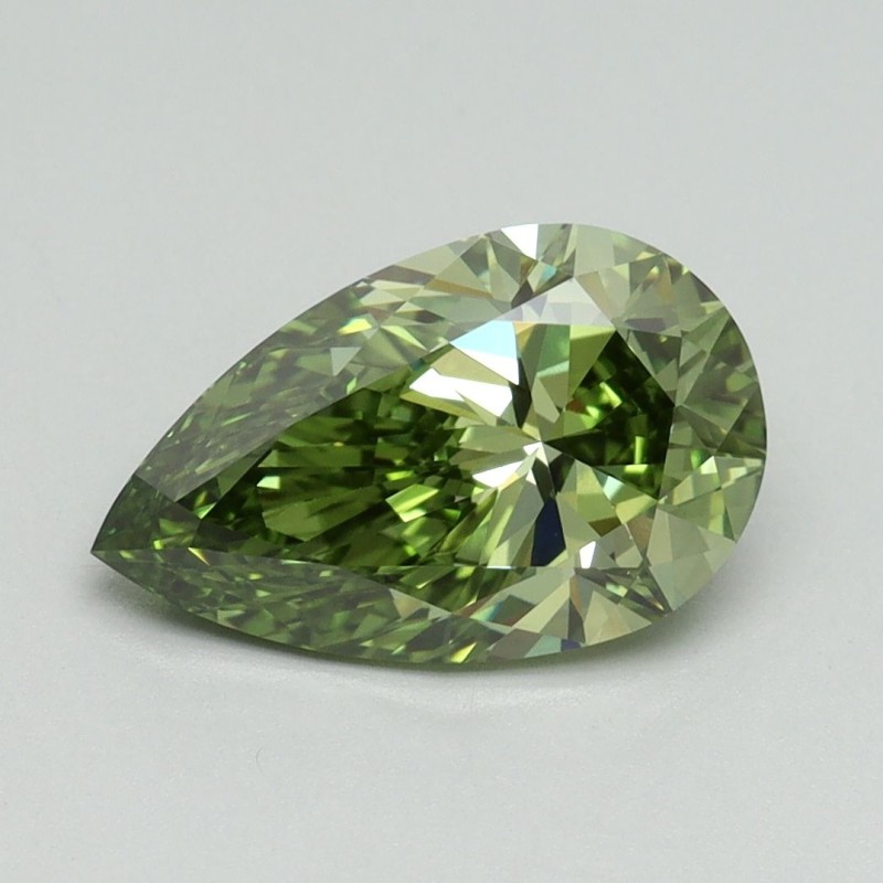 Diament laboratoryjny o barwie fantazyjnej szlif gruszkowy, 2.04ct, VVS2, Fancy Vivid Green, IGI LG702592081 Diament laboratoryjny o barwie fantazyjnej szlif gruszkowy, 2.04ct, VVS2, Fancy Vivid Green, IGI LG702592081