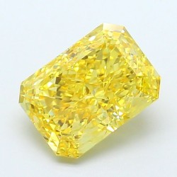 Diament laboratoryjny o barwie fantazyjnej radiant, 2.59ct, VVS2, Fancy Vivid Yellow, IGI LG700518362
