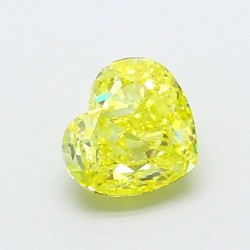 Diament laboratoryjny o barwie fantazyjnej serce, 1.2ct, IF, Fancy Vivid Yellow, IGI LG700518404