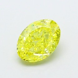Diament laboratoryjny o barwie fantazyjnej szlif owalny, 1.14ct, VVS2, Fancy Vivid Yellow, IGI LG700518410
