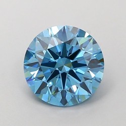 Diament laboratoryjny o barwie fantazyjnej szlif okrągły, 1.52ct, VVS2, Fancy Vivid Blue, IGI LG700518388