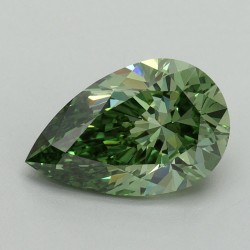 Diament laboratoryjny o barwie fantazyjnej szlif gruszkowy, 2.05ct, VVS2, Fancy Vivid Green, IGI LG702592034