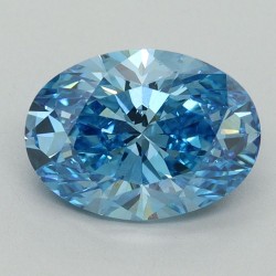 Diament laboratoryjny o barwie fantazyjnej szlif owalny, 2.04ct, VVS2, Fancy Vivid Blue, IGI LG644444221