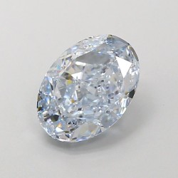 Diament laboratoryjny o barwie fantazyjnej szlif owalny, 2ct, VVS2, Fancy Blue, IGI LG700518459