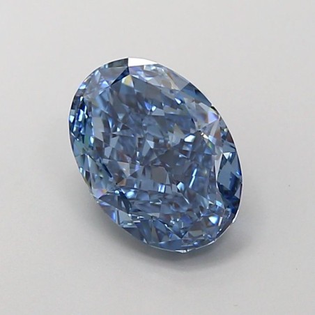 Diament laboratoryjny o barwie fantazyjnej szlif owalny, 1.9ct, VVS1, Fancy Vivid Blue, IGI LG700518442