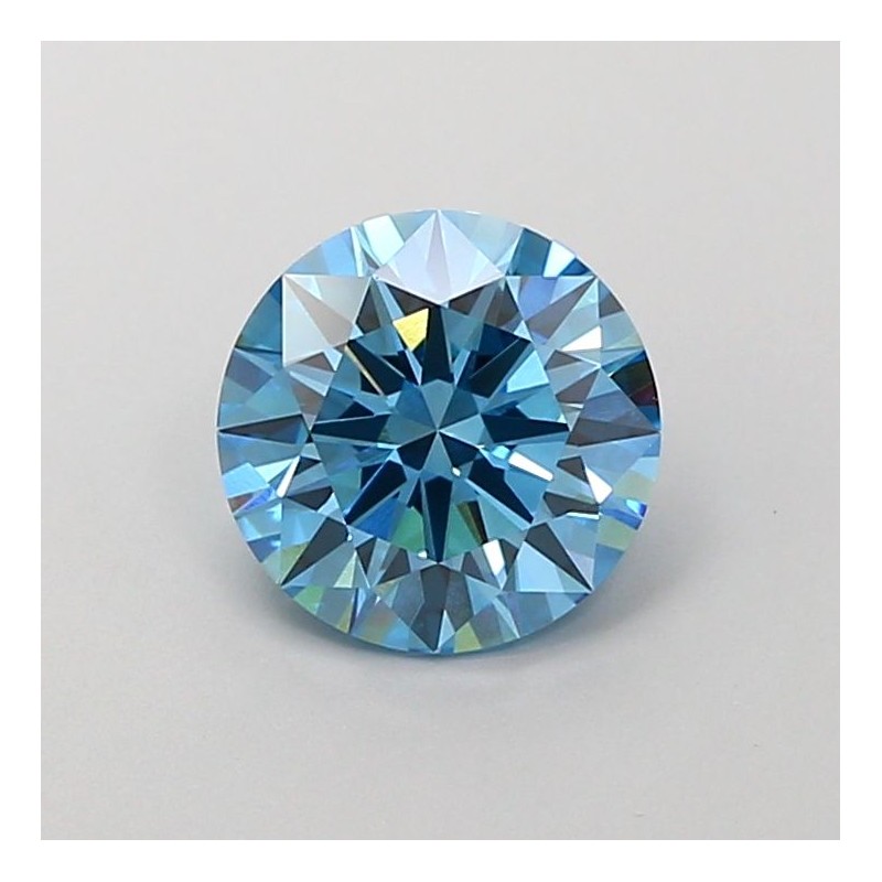 Diament laboratoryjny o barwie fantazyjnej szlif okrągły, 1.54ct, VVS2, Fancy Vivid Blue, IGI LG700518483