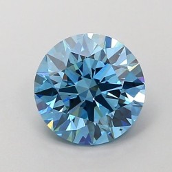 Diament laboratoryjny o barwie fantazyjnej szlif okrągły, 1.57ct, VVS2, Fancy Vivid Blue, IGI LG700518487