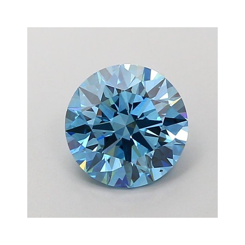 Diament laboratoryjny o barwie fantazyjnej szlif okrągły, 1.57ct, VVS2, Fancy Vivid Blue, IGI LG700518487