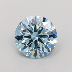 Diament laboratoryjny o barwie fantazyjnej szlif okrągły, 1.14ct, VVS2, Fancy Vivid Blue, IGI LG722563738