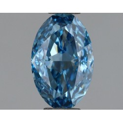 Diament laboratoryjny o barwie fantazyjnej szlif owalny, 1.05ct, VVS1, Fancy Vivid Blue, IGI LG698504135