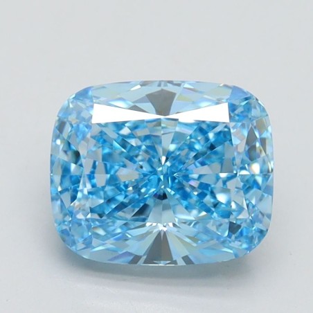 Diament laboratoryjny o barwie fantazyjnej szlif poduszkowy brylantowy, 2.03ct, VVS2, Fancy Vivid Blue, IGI LG560224392