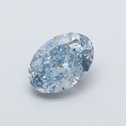 Diament laboratoryjny o barwie fantazyjnej szlif owalny, 1.03ct, VVS2, Fancy Intense Blue, IGI LG726540281