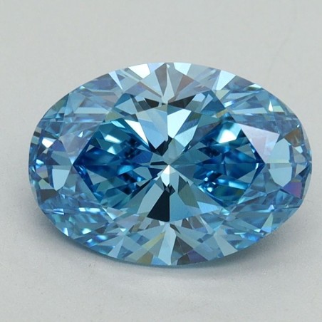 Diament laboratoryjny o barwie fantazyjnej szlif owalny, 2.02ct, VVS2, Fancy Vivid Blue, IGI LG644491333