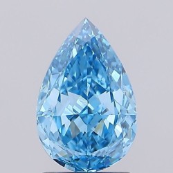 Diament laboratoryjny o barwie fantazyjnej szlif gruszkowy, 1.8ct, VVS2, Fancy Vivid Blue, IGI LG739593290