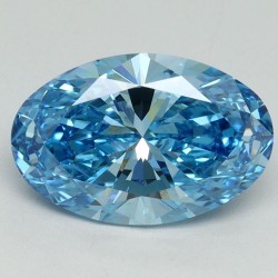 Diament laboratoryjny o barwie fantazyjnej szlif owalny, 2.02ct, VVS2, Fancy Vivid Blue, IGI LG644491334