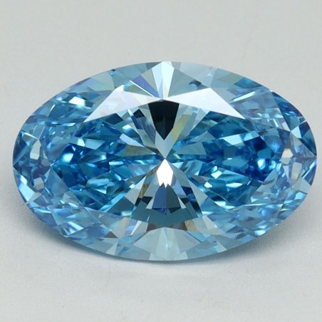 Diament laboratoryjny o barwie fantazyjnej szlif owalny, 2.02ct, VVS2, Fancy Vivid Blue, IGI LG644491334
