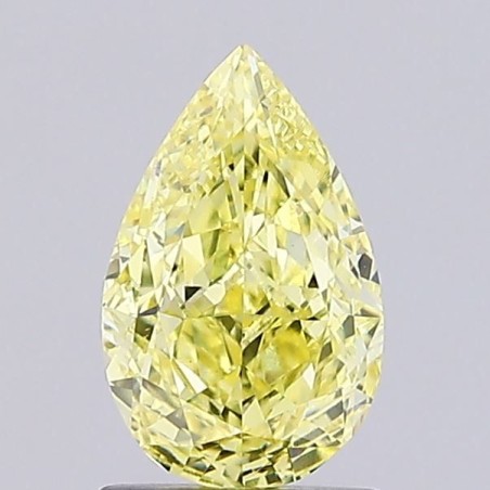 Diament laboratoryjny o barwie fantazyjnej szlif gruszkowy, 1.55ct, VVS2, Fancy Intense Yellow, IGI LG727560254
