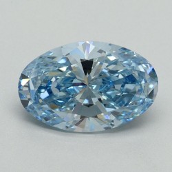Diament laboratoryjny o barwie fantazyjnej szlif owalny, 2.03ct, VVS2, Fancy Vivid Blue, IGI LG650407853