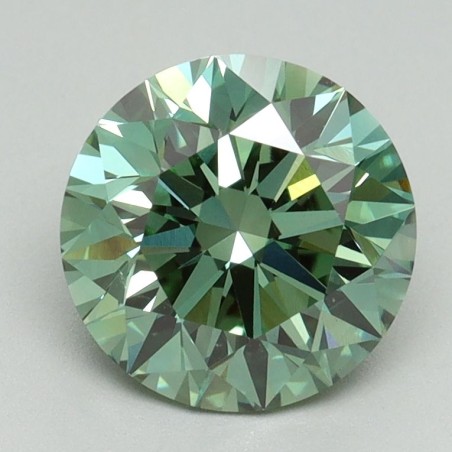 Diament laboratoryjny o barwie fantazyjnej szlif okrągły, 2.03ct, VVS2, Fancy Vivid Green, IGI LG642488783