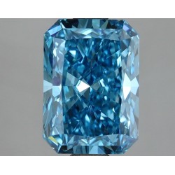 Diament laboratoryjny o barwie fantazyjnej radiant, 2.59ct, VVS2, Fancy Vivid Blue, IGI LG705522949
