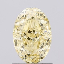 Diament laboratoryjny o barwie fantazyjnej szlif owalny, 1.06ct, VVS1, Fancy Intense Yellow, IGI LG660403471