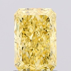 Diament laboratoryjny o barwie fantazyjnej radiant, 1.2ct, VVS2, Fancy Vivid Yellow, IGI LG680518450