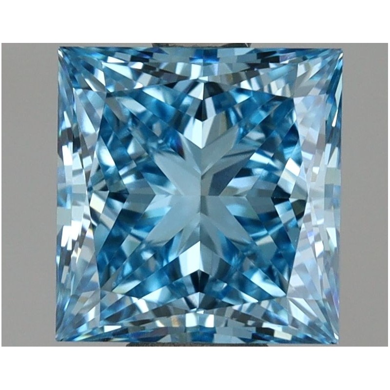 Diament laboratoryjny o barwie fantazyjnej szlif princess, 1.51ct, VVS2, Fancy Vivid Blue, IGI LG695503199 Diament laboratoryjny o barwie fantazyjnej szlif princess, 1.51ct, VVS2, Fancy Vivid Blue, IGI LG695503199