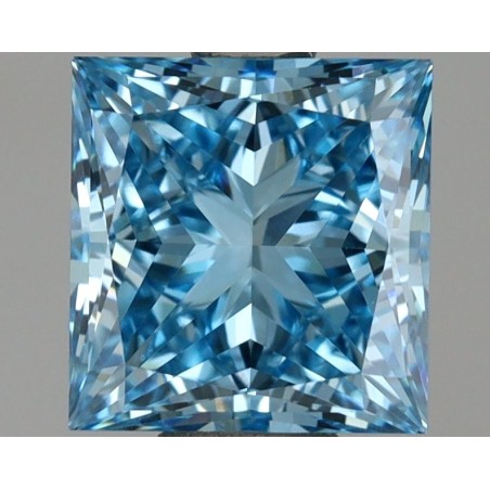 Diament laboratoryjny o barwie fantazyjnej szlif princess, 1.51ct, VVS2, Fancy Vivid Blue, IGI LG695503199