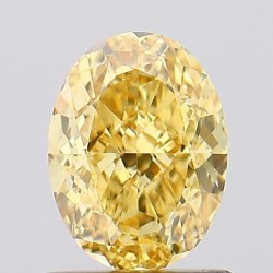 Diament laboratoryjny o barwie fantazyjnej szlif owalny, 1.17ct, VVS2, Fancy Vivid Yellow, IGI LG677555566