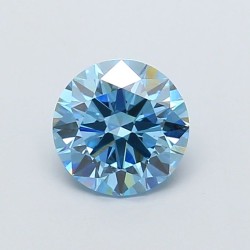 Diament laboratoryjny o barwie fantazyjnej szlif okrągły, 1.37ct, VVS2, Fancy Vivid Blue, IGI LG737560984