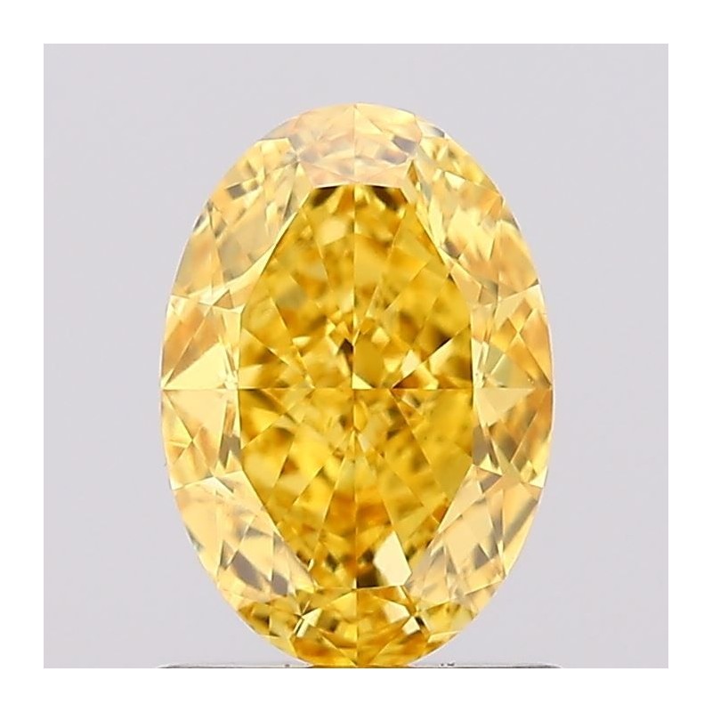 Diament laboratoryjny o barwie fantazyjnej szlif owalny, 1.08ct, VVS2, Fancy Vivid Yellow, IGI LG687561682