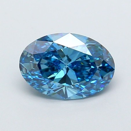 Diament laboratoryjny o barwie fantazyjnej szlif owalny, 2.01ct, VVS2, Fancy Vivid Blue, IGI LG737560987