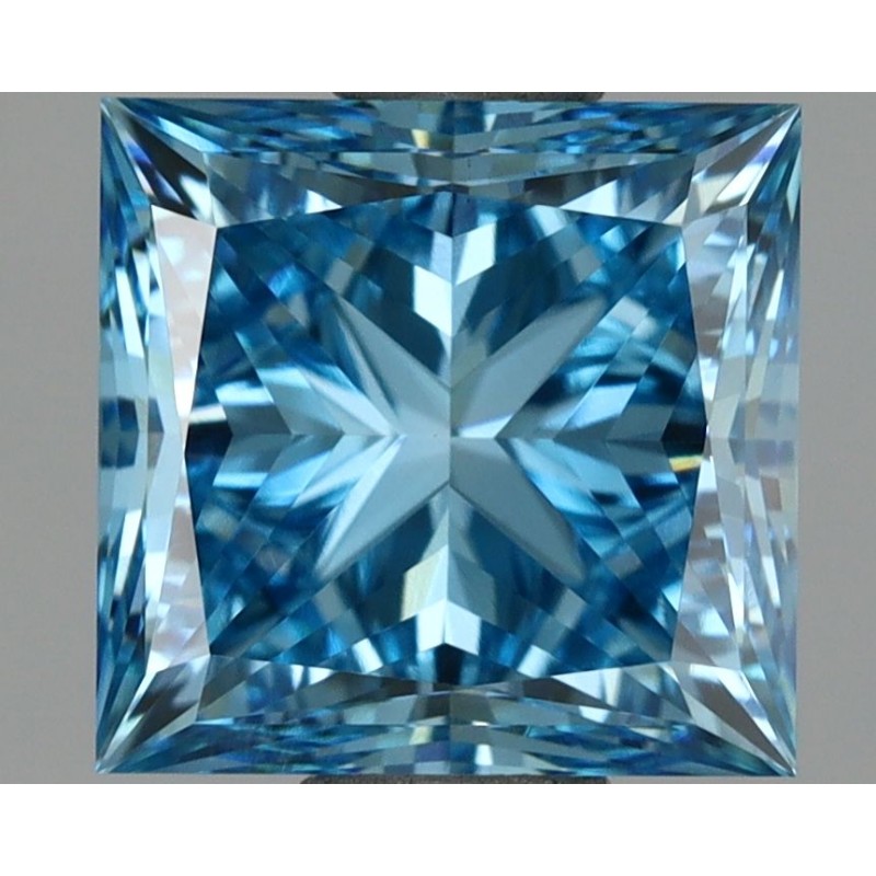 Diament laboratoryjny o barwie fantazyjnej szlif princess, 2.25ct, VVS2, Fancy Vivid Blue, IGI LG696502214 Diament laboratoryjny o barwie fantazyjnej szlif princess, 2.25ct, VVS2, Fancy Vivid Blue, IGI LG696502214