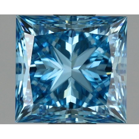 Diament laboratoryjny o barwie fantazyjnej szlif princess, 2.25ct, VVS2, Fancy Vivid Blue, IGI LG696502214