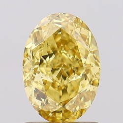 Diament laboratoryjny o barwie fantazyjnej szlif owalny, 1.65ct, VVS2, Fancy Vivid Yellow, IGI LG678565650