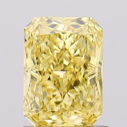Diament laboratoryjny o barwie fantazyjnej radiant, 1.19ct, VVS2, Fancy Vivid Yellow, IGI LG685590451