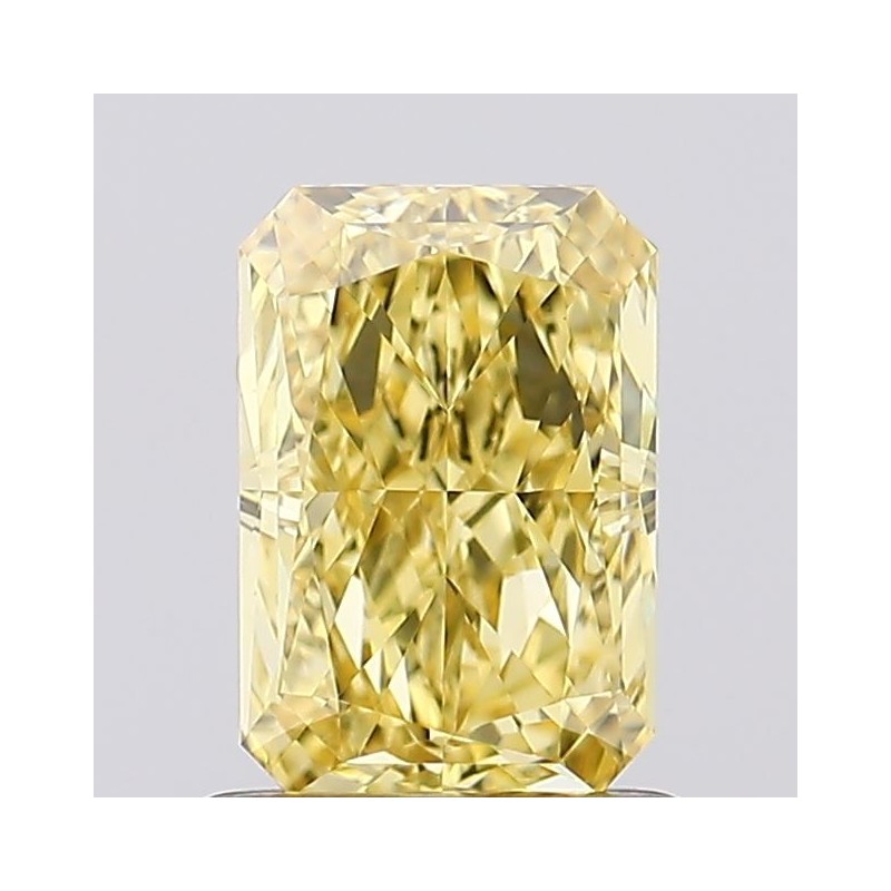 Diament laboratoryjny o barwie fantazyjnej radiant, 1.17ct, VVS2, Fancy Vivid Yellow, IGI LG668461128