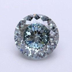 Diament laboratoryjny o barwie fantazyjnej szlif okrągły, 1.94ct, VVS2, Fancy Intense Blueish Green, IGI LG729521235