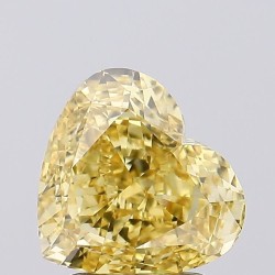 Diament laboratoryjny o barwie fantazyjnej serce, 2.54ct, VVS2, Fancy Vivid Yellow, IGI LG675502936