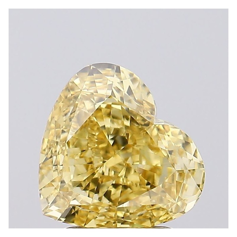 Diament laboratoryjny o barwie fantazyjnej serce, 2.54ct, VVS2, Fancy Vivid Yellow, IGI LG675502936 Diament laboratoryjny o barwie fantazyjnej serce, 2.54ct, VVS2, Fancy Vivid Yellow, IGI LG675502936