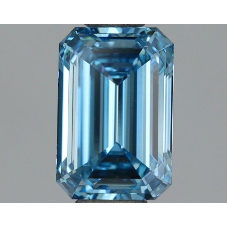 Diament laboratoryjny o barwie fantazyjnej szlif szmaragdowy, 1.1ct, VVS2, Fancy Vivid Blue, IGI LG696536170