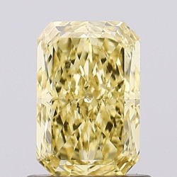 Diament laboratoryjny o barwie fantazyjnej radiant, 1.01ct, VVS2, Fancy Intense Yellow, IGI LG669470748