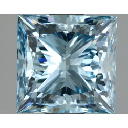 Diament laboratoryjny o barwie fantazyjnej szlif princess, 2.98ct, VVS2, Fancy Vivid Blue, IGI LG696502220