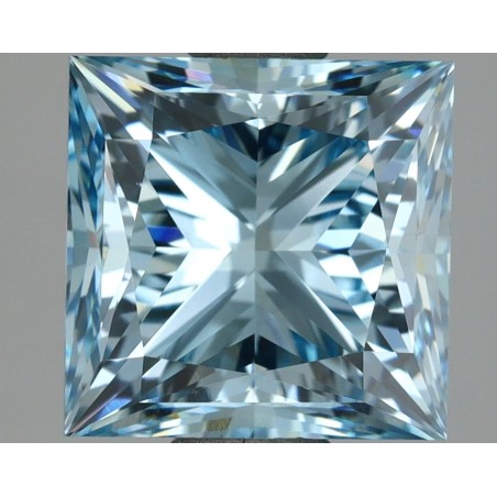 Diament laboratoryjny o barwie fantazyjnej szlif princess, 2.98ct, VVS2, Fancy Vivid Blue, IGI LG696502220