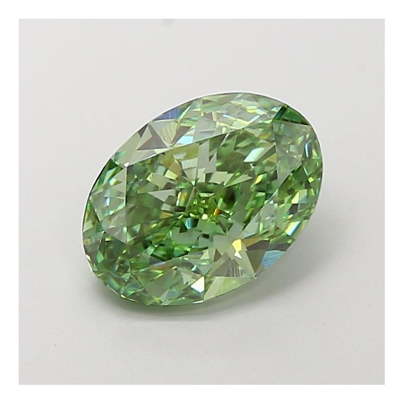 Diament laboratoryjny o barwie fantazyjnej szlif owalny, 2.71ct, VVS2, Fancy Vivid Green, IGI LG741503026 Diament laboratoryjny o barwie fantazyjnej szlif owalny, 2.71ct, VVS2, Fancy Vivid Green, IGI LG741503026