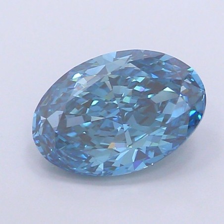 Diament laboratoryjny o barwie fantazyjnej szlif owalny, 3ct, VVS2, Fancy Vivid Blue, IGI LG715554657