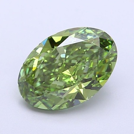 Diament laboratoryjny o barwie fantazyjnej szlif owalny, 2.08ct, VVS2, Fancy Vivid Green, IGI LG729521236
